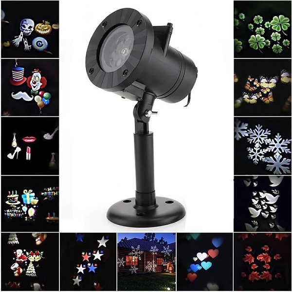Προβολέας LED RGB Εξωτερικού Χώρου με 12 Διαφορετικά Σχέδια IP67 - Image 3