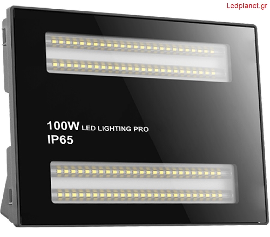 Προβολέας LED 100W 9500lm 120° (Reflector) Ενδιάμεσο Λευκό 4000Κ Στεγανός IP65