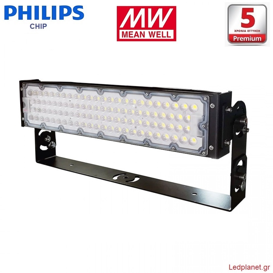 Philips Chip LED 240W 42000lm Προβολέας Γηπέδων MeanWell Driver Ψυχρό Λευκό 5000K IP66 (Εγγύηση 5 Έτη)
