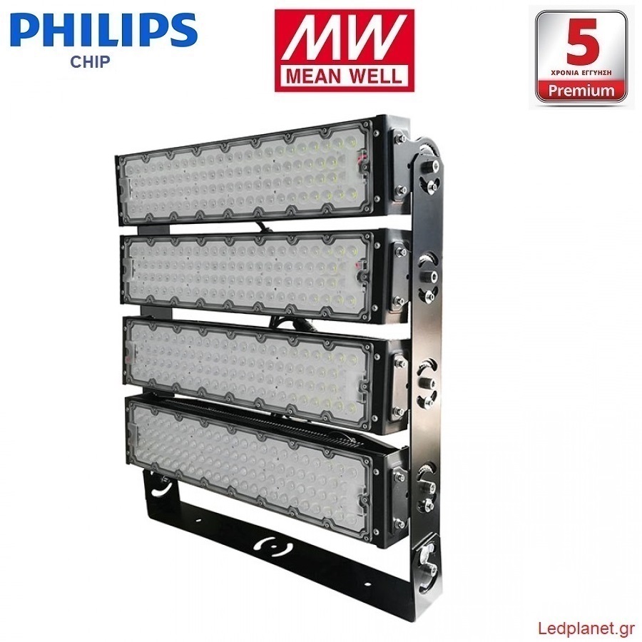 Philips Chip LED 960W 168000lm Προβολέας Γηπέδων MeanWell Driver Ψυχρό Λευκό 5000K IP66 (Εγγύηση 5 Έτη) - Image 2