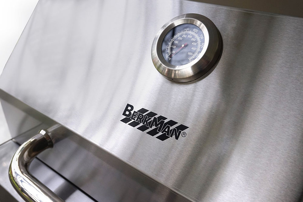 BBQ Ψησταριά Υγραερίου BERKMAN Inox με 3 Εστίες, Μοτέρ με Σούβλα και 1 Πλαΐνη Εστία - Image 6