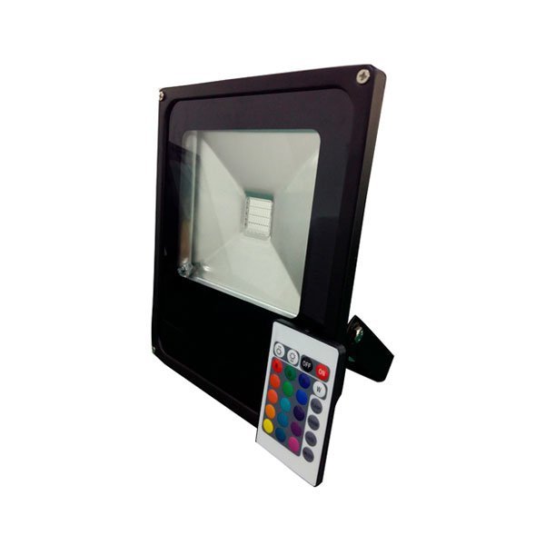 Προβολέας LED 50Watt 4000lm RGB IP65 με Ασύρματο Χειριστήριο
