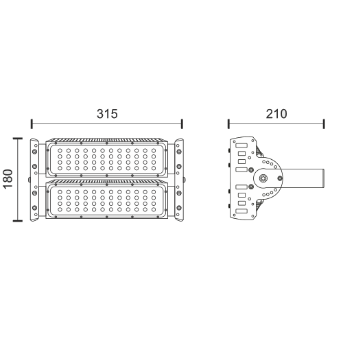 Epistar LED Φωτιστικό Βενζινάδικου 100W Hi Power IP65 (3 Χρόνια Εγγύηση) - Image 2