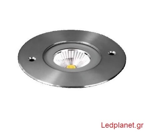 Χωνευτό Spot Δαπέδου LED 6W 24° Αλουμίνιο Αδιάβροχο IP67 Ψυχρό 6000K (Εγγύηση 5 χρόνια)