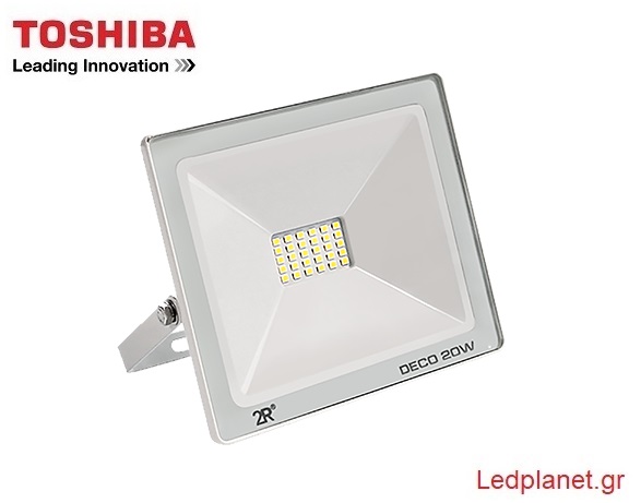 TOSHIBA Chip Προβολέας LED 20W 6000K Ψυχρό Λευκό 2200Lm Στεγανός IP65 (Εγγύηση 3 ΧΡΟΝΙΑ)