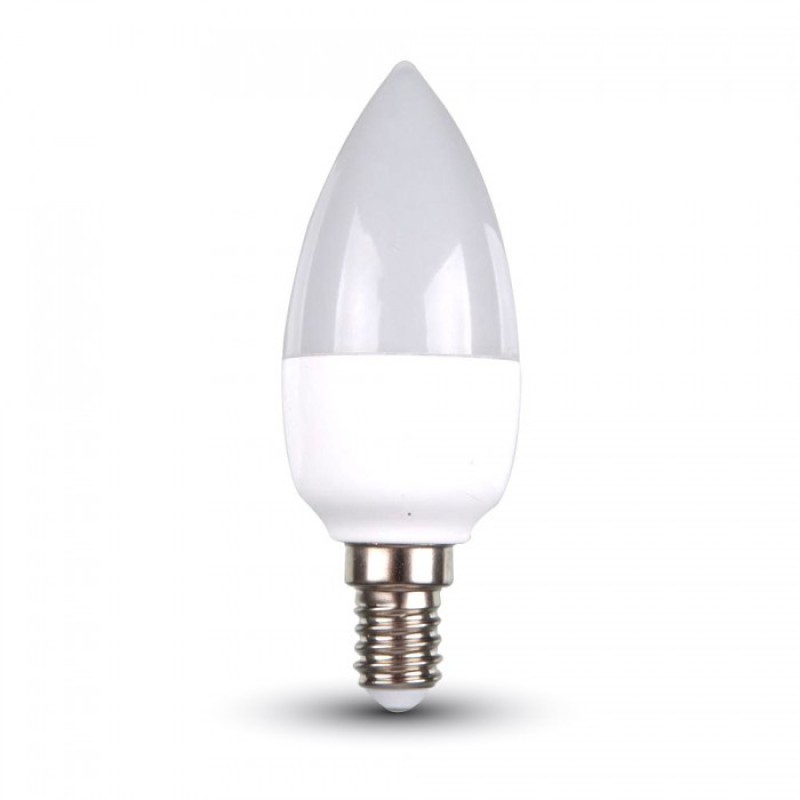 LED ΛΑΜΠΑ E14 3W Κερί 200° V-TAC 2700 θερμό Λευκό Φως
