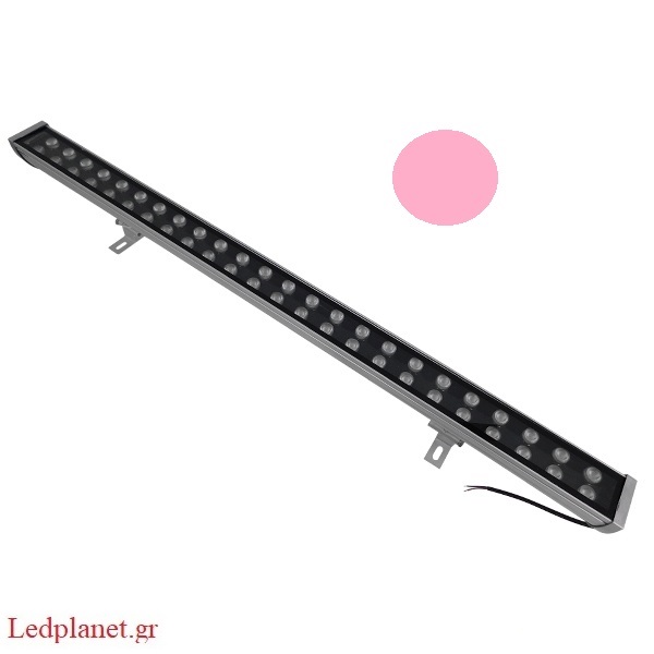 Ροζ LED Wall Washer Αρχιτεκτονικού Φωτισμού 100cm 48W CREE 24V 5760lm Αδιάβροχο IP66