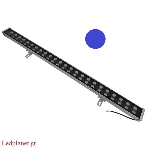 Μπλέ LED Wall Washer Αρχιτεκτονικού Φωτισμού 100cm 48W CREE 24V 5760lm Αδιάβροχο IP66