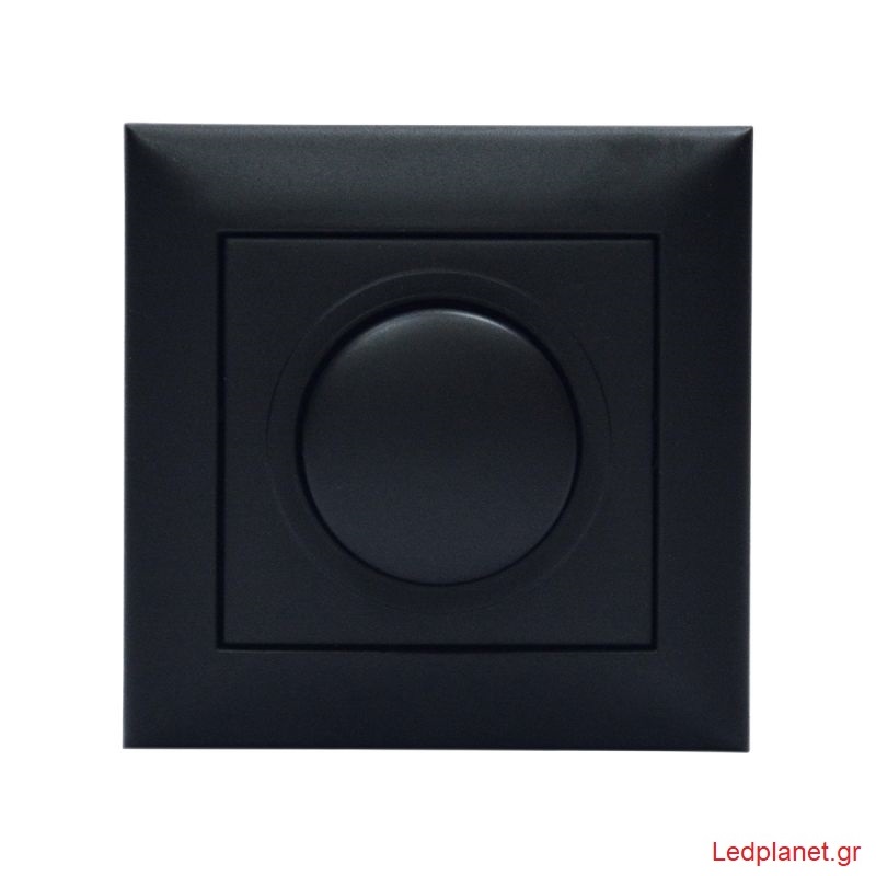 Μαύρο & Ανθρακί Χωνευτό LED Dimmer 200W για Λαμπτήρες LED Magic