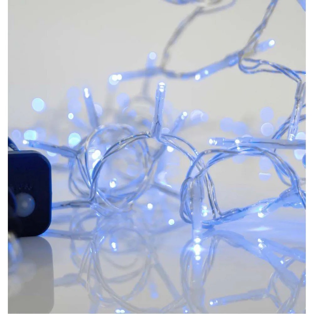 240 LED ΧΡΙΣΤΟΥΓΕΝΝΙΑΤΙΚΑ ΛΑΜΠΑΚΙΑ ΜΠΛΕ ΜΕ ΔΙΑΦΑΝΟ ΚΑΛ. ΜΕ ΠΡΟΓΡΑΜΜΑ ΑΔΙΑΒΡΟΧΑ IP44