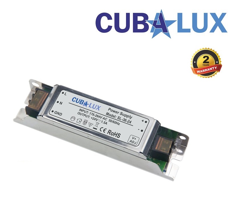 Cubalux LED Τροφοδοτικό Σταθερής Τάσης 36W 24V IP20