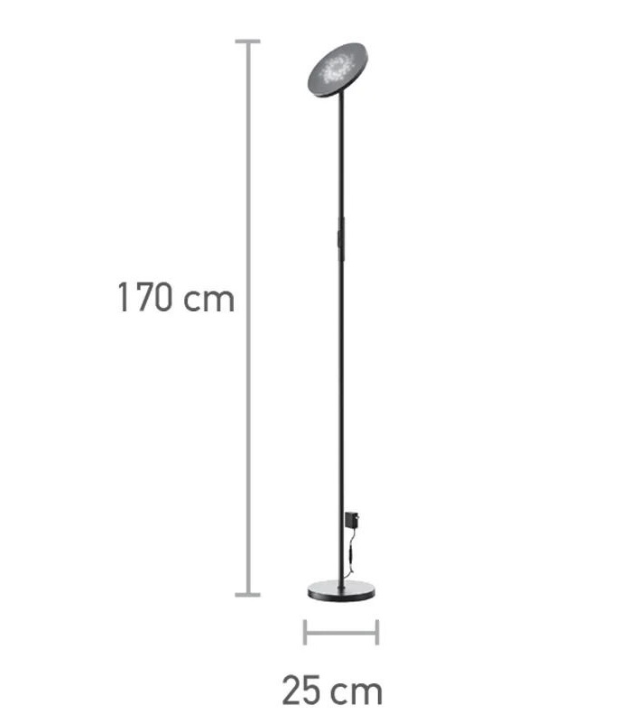 LED 24W RGB Φωτιστικό Δαπέδου με Controller Μεταλλικό 170cm Dimmable - Image 2